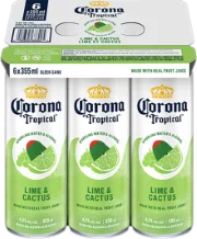 Corona Tropical Lime & Cactus - 6 CAN