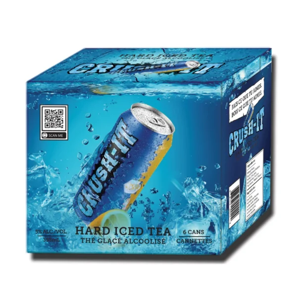 Crush-It Hard Iced Tea - 6 pack can