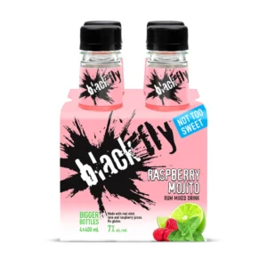 Black Fly Rum Raspberry Mojito - 4 bottle