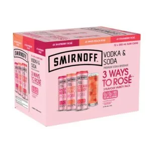 SMIRNOFF 3WAY ROSE VARIETY 12C