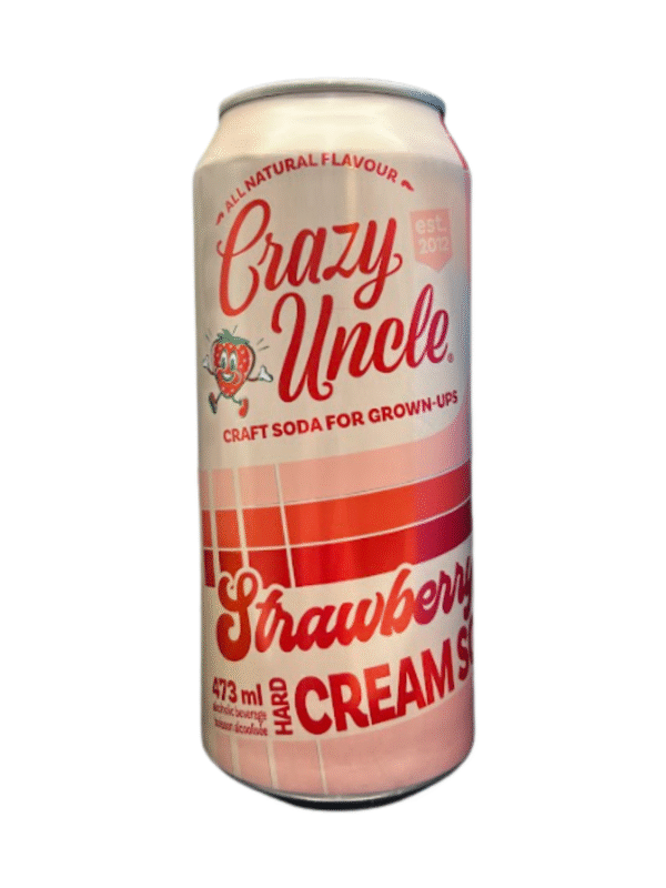 CRAZY UNCLE STRAWBERRY CREAM SODA 1C