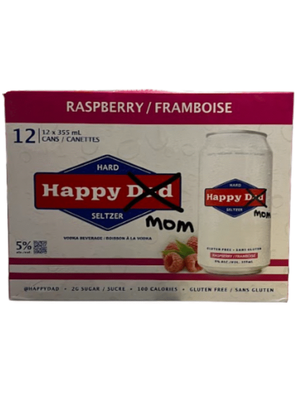 HAPPY DAD HARD SELTZER RASP 12C