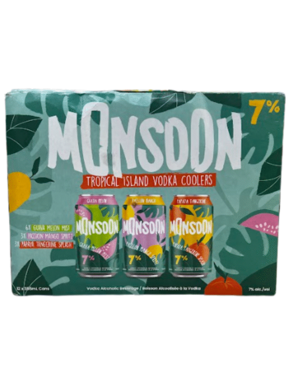 MONSOON VODKA TROPICAL 7% 12C